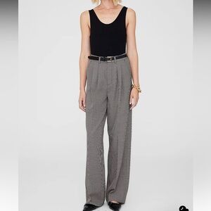 NEW ANINE BING carrie pant mini houndstooth